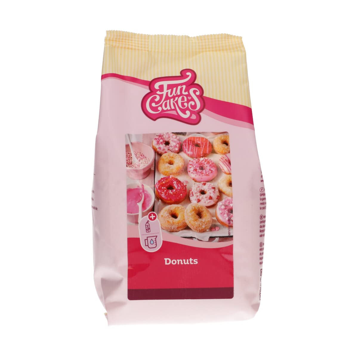 Funcakes Mix voor Donuts, Backen Sie Ganz Einfach Ihre Eigenen Donuts Zu Hause in Der Friteuse Oder Im Ofen, Halal. 500 G. Naty Shop standaardtitel