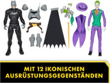 DC Batman Adventures Batman Vs the Joker actiefigurenset, 30 cm - 2 volledig beweegbare figuren met 12 versnellingen voor spannend rollenspel, speelgoed voor 4+ kinderen Actiefiguren Naty Shop