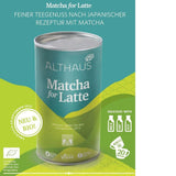 Matcha voor latte Groene theemelange met rietsuiker, 400 g, veganistisch, voor 20 porties