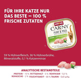 Adult Pure & Mild kattennatvoer met kip en kattenkruid (32 x 100 g), voor gevoelige katten, graan- en suikervrij, licht verteerbaar natvoer met kip