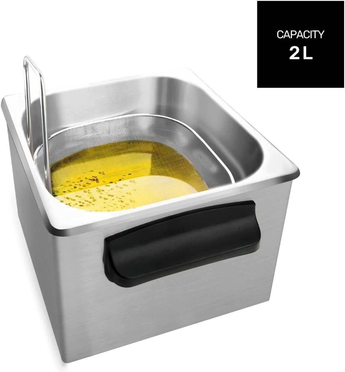 Taurus Professional 2 plus - Oliefriteuse, 2 liter, 1700 W, 18/8 roestvrij staal Apparaten Naty Shop