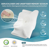Nekkussen Hoofdkussen Orthopedisch kussen Memory Foam Kussen Ergonomisch hoofdkussen Neksteunkussen Anti-zijwaartse impactkussen voor zij-, rug- en buikslapers Witte cervicale orthopedische kussens Naty Shop