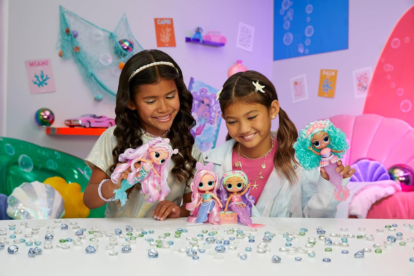 L.O.L. Verrassing! Tweens - Zeemeermin Lola Waves - modepop met van kleur veranderende staart, beweegbare vin en mooie accessoires - speelgoed voor kinderen en verzamelaars vanaf 4 jaar Naty Shop Dolls