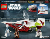 LEGO Star Wars Jedi Starfighter Obi-Wan Kenobi, bouwbaar speelgoed met Taun We, Droid-figuur en lichtzwaard, Attack of the Clones Set 75333 Bouwsets Besuche in LEGO-Store