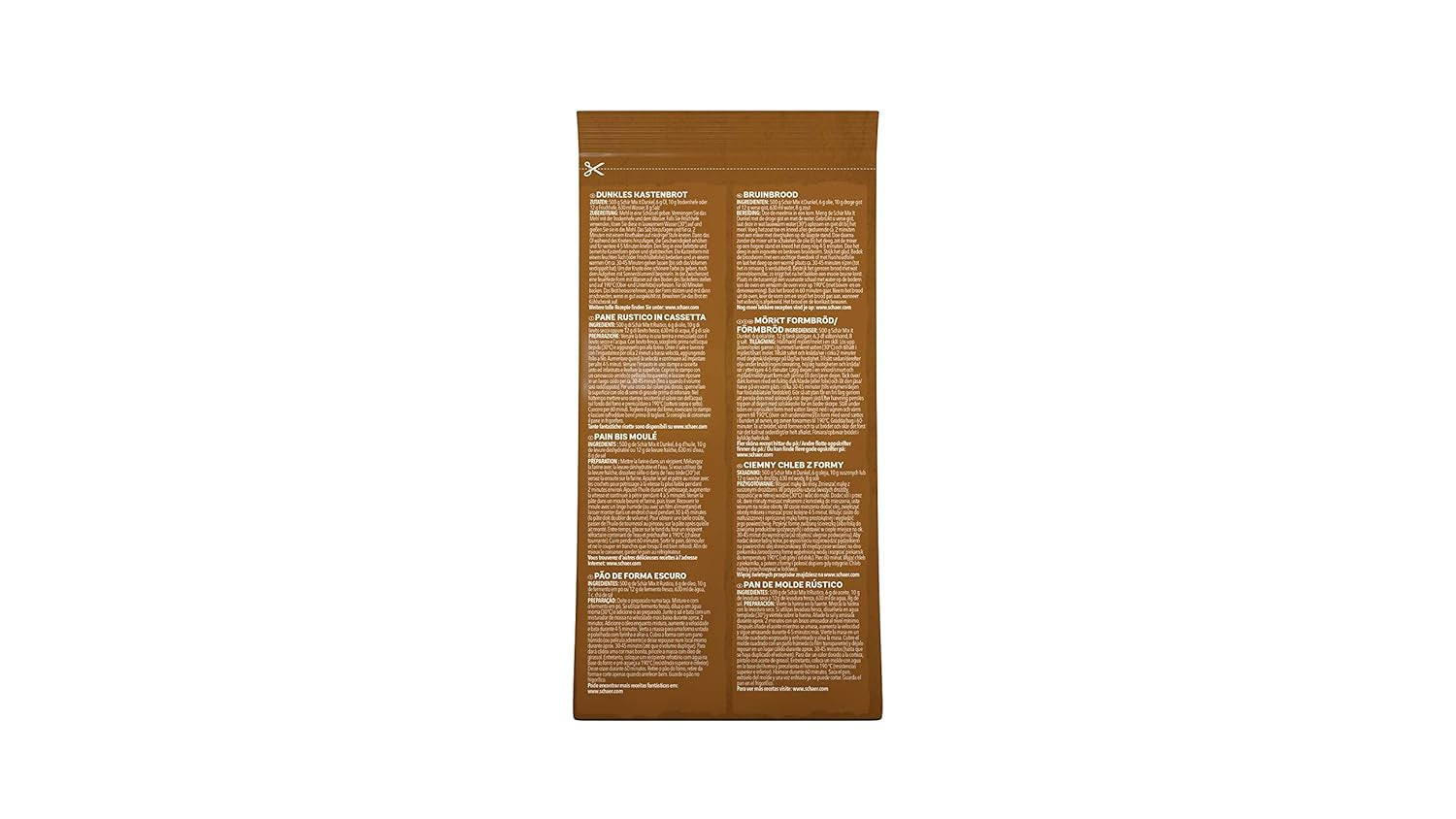 Mix It Dunkel Backmischung Glutenvrij 1Kg, 10Er Pack Mengsel voor bakken en koken Naty Shop