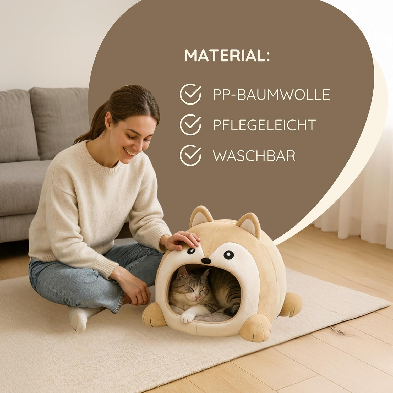 Dekens en meubels, Huisdieren, Grotten & Huizen, Katten, Kattenbedden, Katten - bedden, matrassen