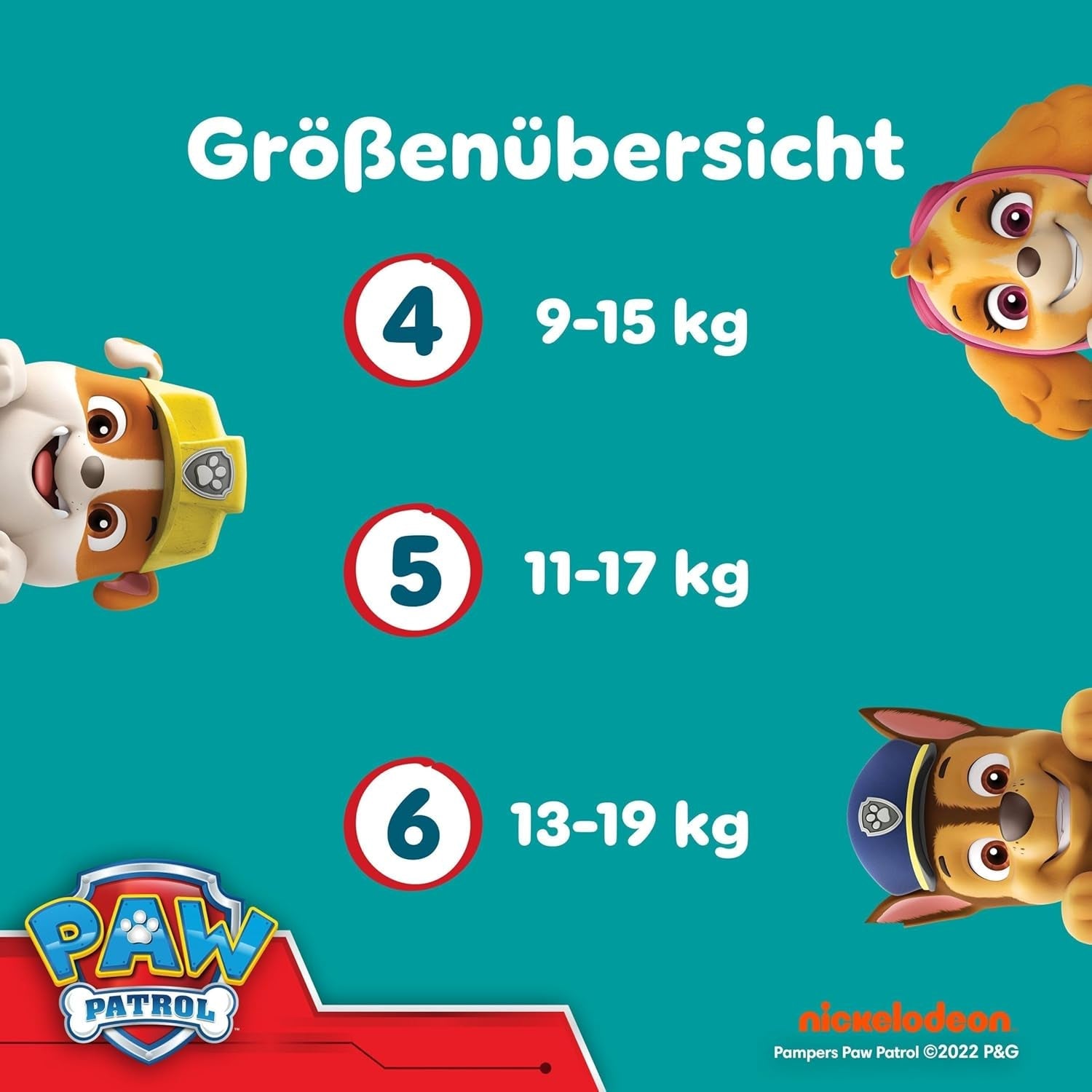 Pampers Baby-Dry Pants Paw Patrol Edition, maat 5, 160 luiers, 11 kg - 17 kg, 360° verstelbaar met Stop and Protect-systeem