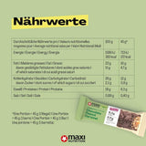 MaxiNutrition Romige veganistische eiwitreep met chocolade, pinda's en karamel 12x45g - veganistische eiwitreep, 18% eiwit, 8,3 g per reep, laag suikergehalte (0,9 g), geen toegevoegde suiker, geen kunstmatige smaakstoffen