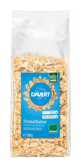 Davert Dinkelflakes Bioland 250G – Ohne Zucker- en Salzzusatz, Mild Aromatisch en Herrlich Knusprig – 100% Davert Bio-Qualität (1 X 250G) Cereale Naty Shop Standaardtitel