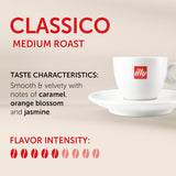 illy, Kaffee E.S.E. Pads Einzeldosis CLASSICO, 100% Arabica met Noten von Orangenblüten en Jasmin, Sanfter Gesmack en Süßer Nachgeschmack, 1 Packung met 18 composteerbare kapsels