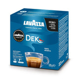 Lavazza A Modo Mio Dek Cremoso, 256 koffiecapsules, voor cafeïnevrije espresso met aromatische tonen van amandelen en canditis, 100% Arabica, intensiteit 7/13, medium gebrand, 16 pakjes