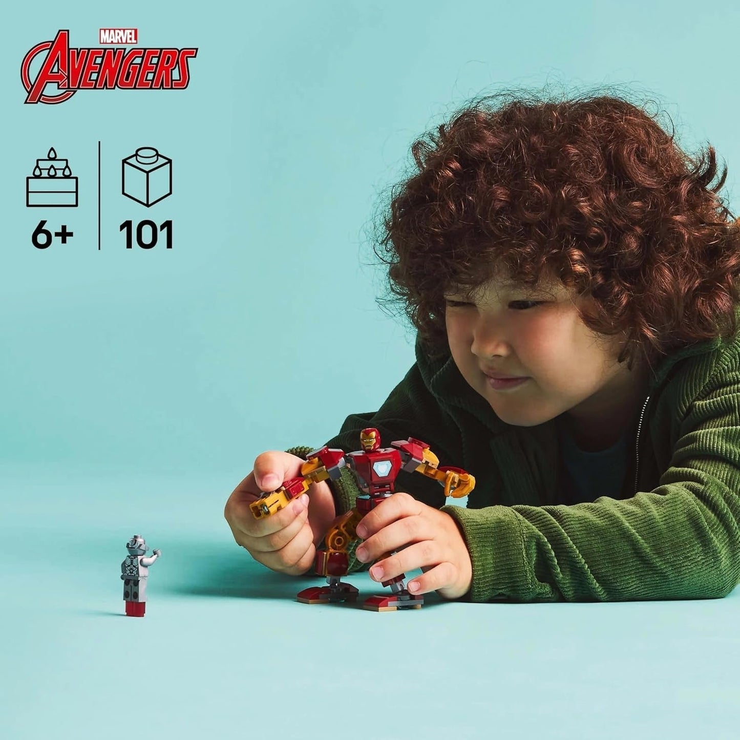 LEGO Marvel Iron Man Mech versus. Ultron - Superheldenspeelgoed met 2 minifiguren - Actiefiguur met beweegbare armen, benen en vingers - Cadeau voor jongens en meisjes vanaf 6 jaar 76307 Beschouw de LEGO-Store bouwsets