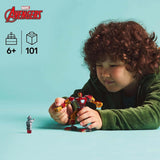 LEGO Marvel Iron Man Mech versus. Ultron - Superheldenspeelgoed met 2 minifiguren - Actiefiguur met beweegbare armen, benen en vingers - Cadeau voor jongens en meisjes vanaf 6 jaar 76307 Beschouw de LEGO-Store bouwsets