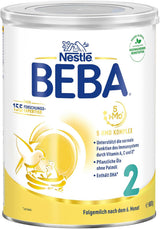 BEBA 2 - Opvolgmelk na 6 maanden, met 5 HMO-complex, leeftijdsafhankelijk eiwitgehalte, lactosevrij, palmolievrij, visolievrij, babyvoeding, babymelkpoeder, verpakking van 3 (3 x 800 g)
