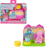 DREAMWORKS GABBY'S POPPENHUIS - Deluxe kamerspeelset, Kitty Narwhale feestkamer, themameubels en accessoires, vanaf 3 jaar