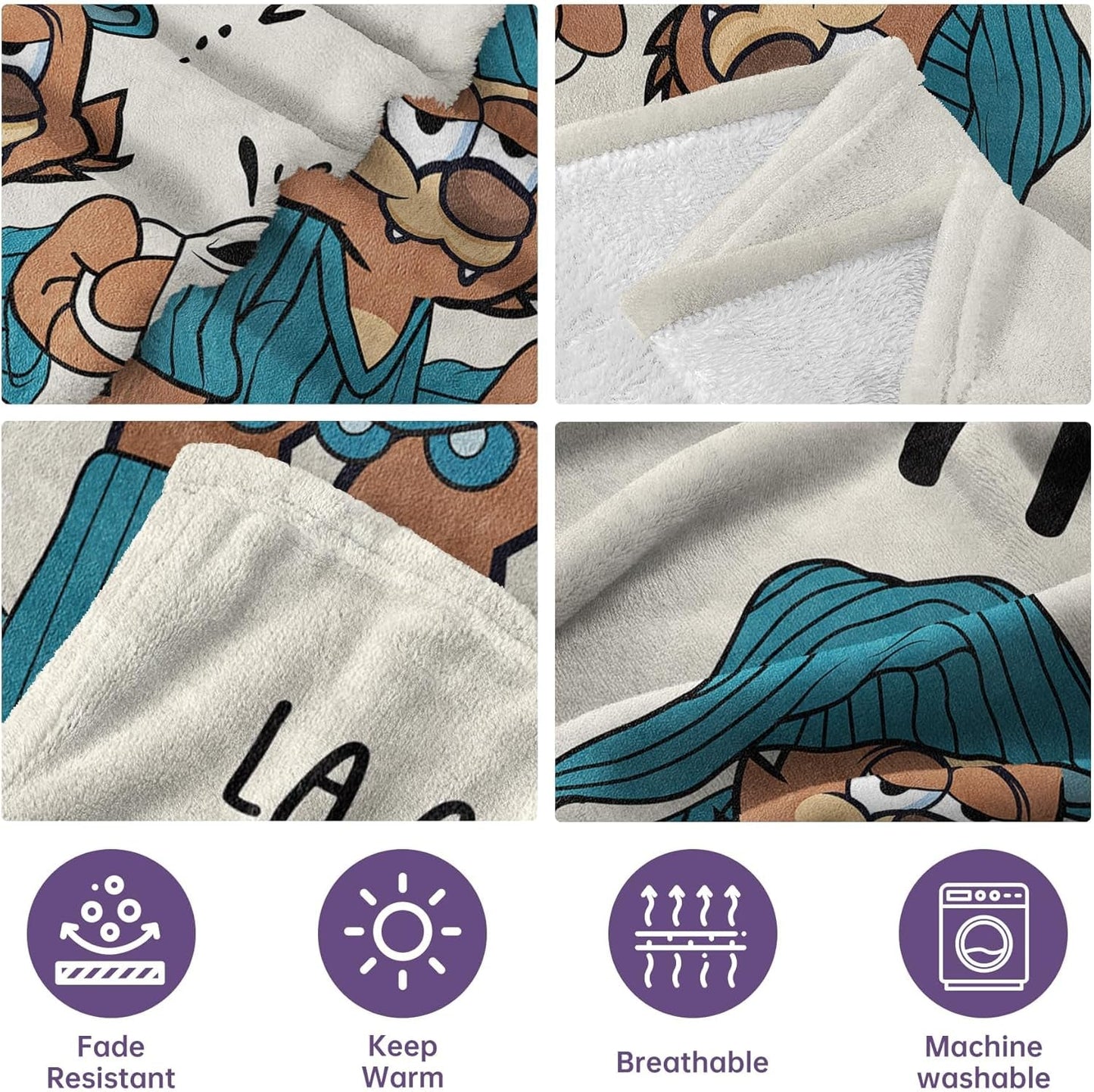 Juratar flanellen deken voor papa - cadeau voor verjaardag, vaderdag en Kerstmis - 152 X 130 cm Bedden en dekens Besuche den Juratar-Store