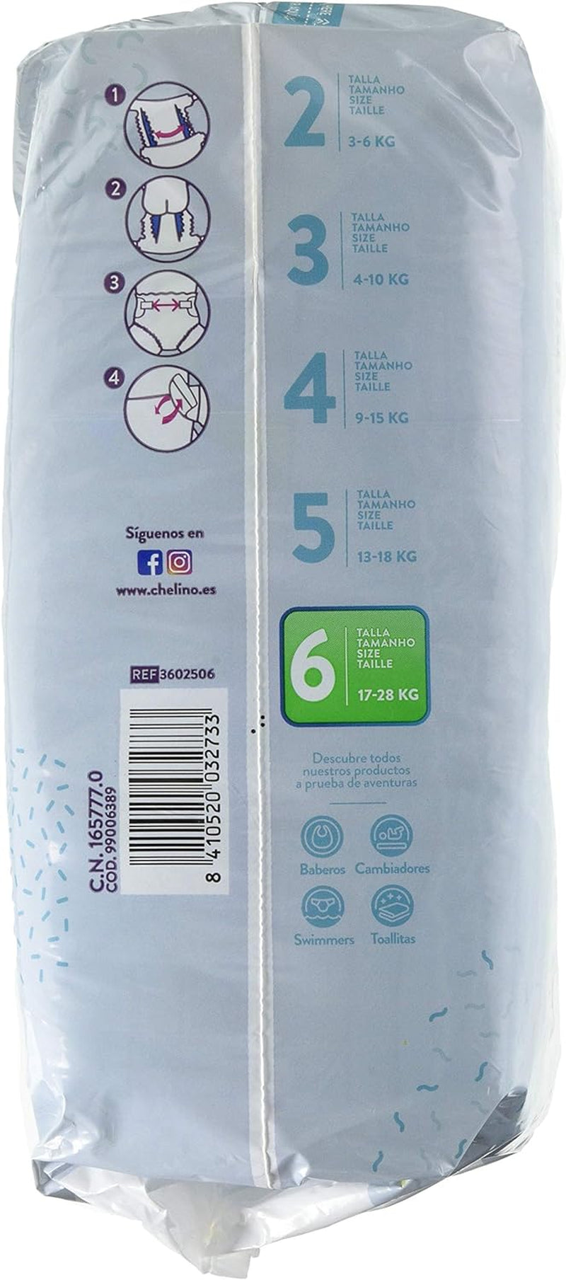 Luiers Indas Fashion & Love XL, maat 6 (17-28 kg), 27 stuks