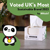De Cheeky Panda Bamboe Cocktail Servetten | witte servetten 100 stuks papieren servetten