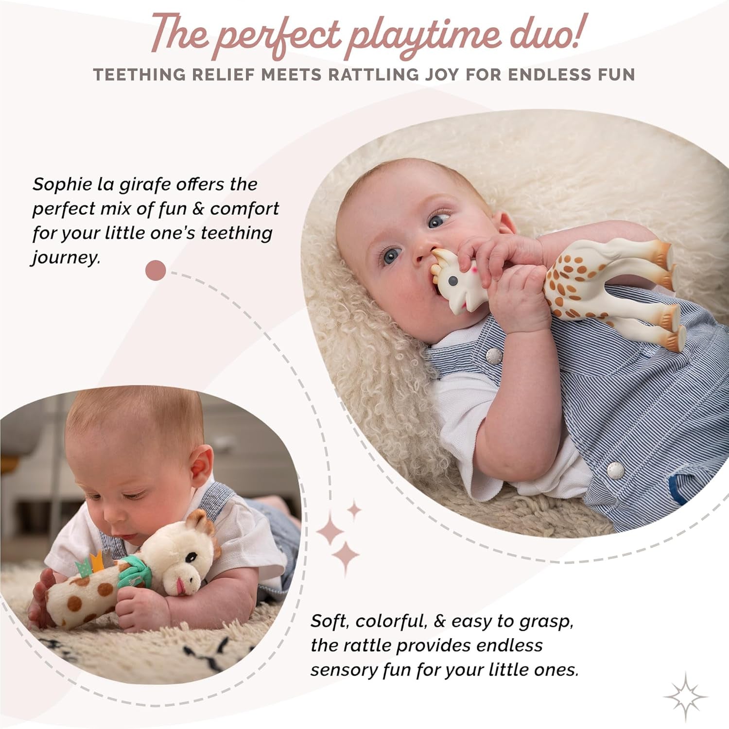 Sophie de giraf verjaardagscadeauset Sophiesticated rammelend pouet 00012 Speelgoed Bebe Naty Shop