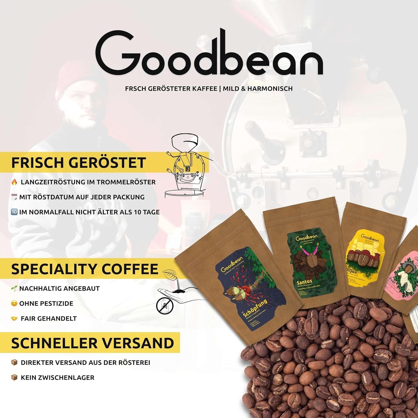 Ontdekking - Espresso | Koffiebonen 500g - 100% Arabica | voor volautomaten/portafilter/espresso | Hele koffiebonen | Verse koffiebonen