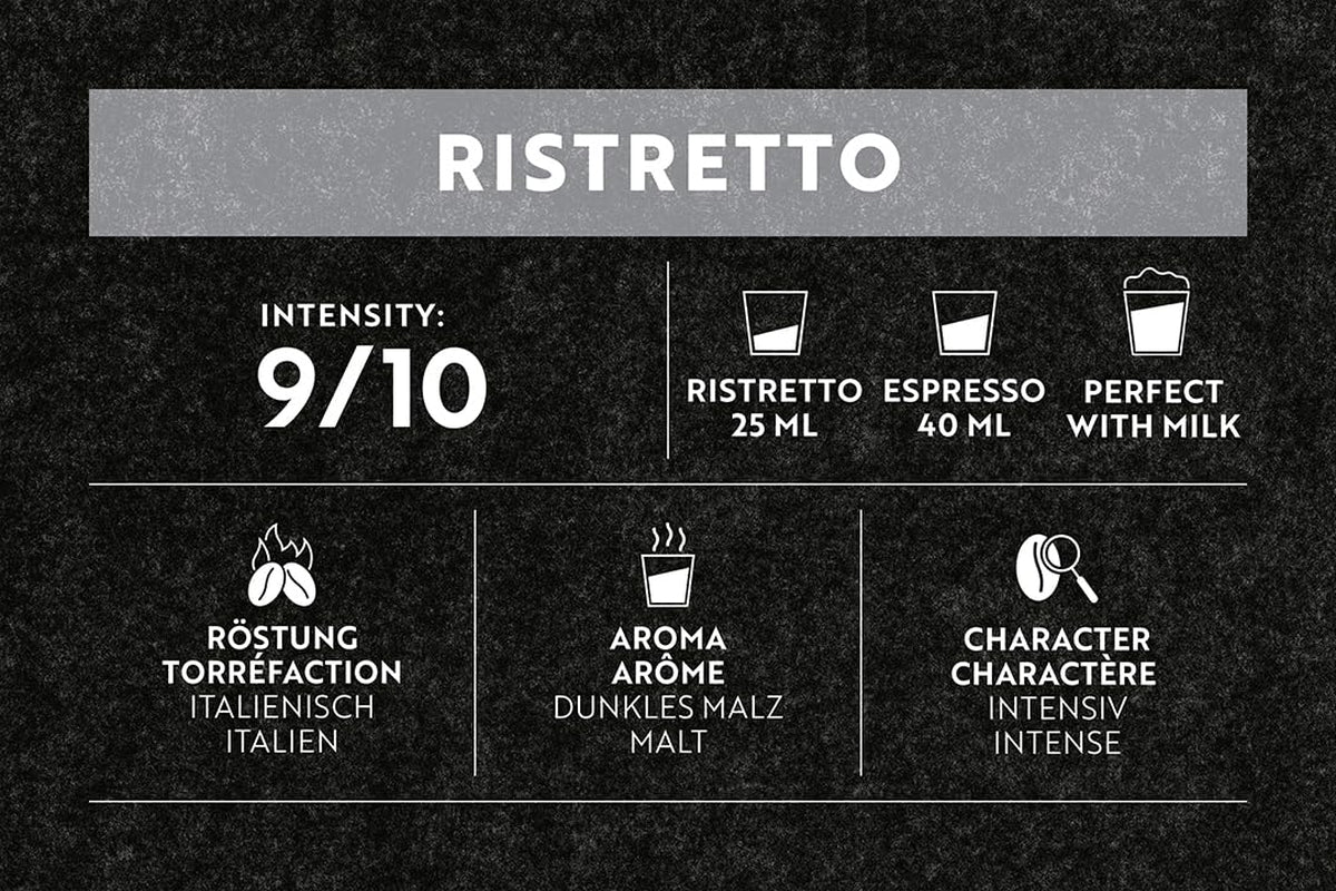 Café Royal Ristretto 36 Kapseln für Nespresso Kaffee Maschine - 9/10 Intensiteit - UTZ-zertifiziert Kaffeekapseln aus Aluminium (Packung mit 3)