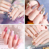 200 stuks valse nageltips 10 maten acryl kunstnagels met nagelriemschuiver en doorzichtige doos voor vrouwen en meisjes (natuurlijk en transparant)