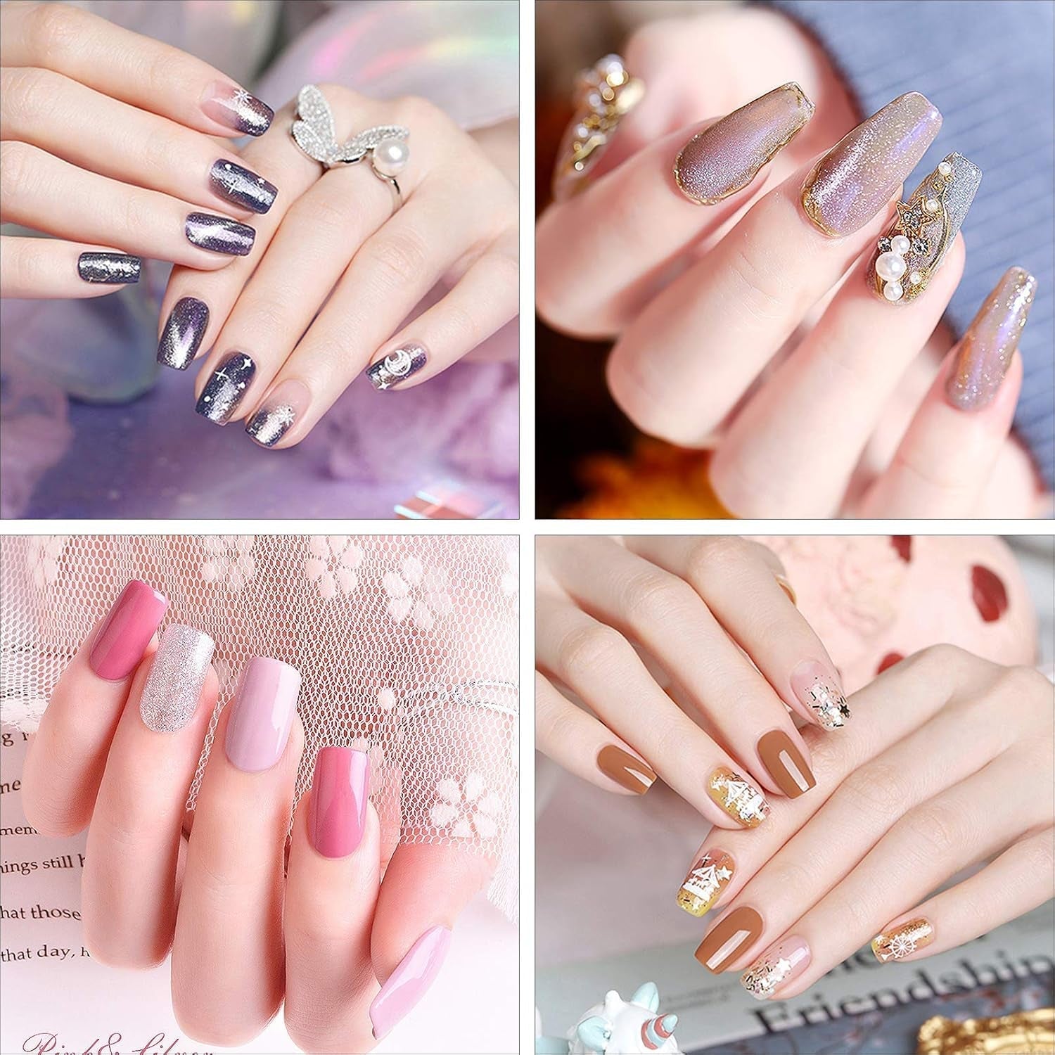 200 stuks valse nageltips 10 maten acryl kunstnagels met nagelriemschuiver en doorzichtige doos voor vrouwen en meisjes (natuurlijk en transparant)