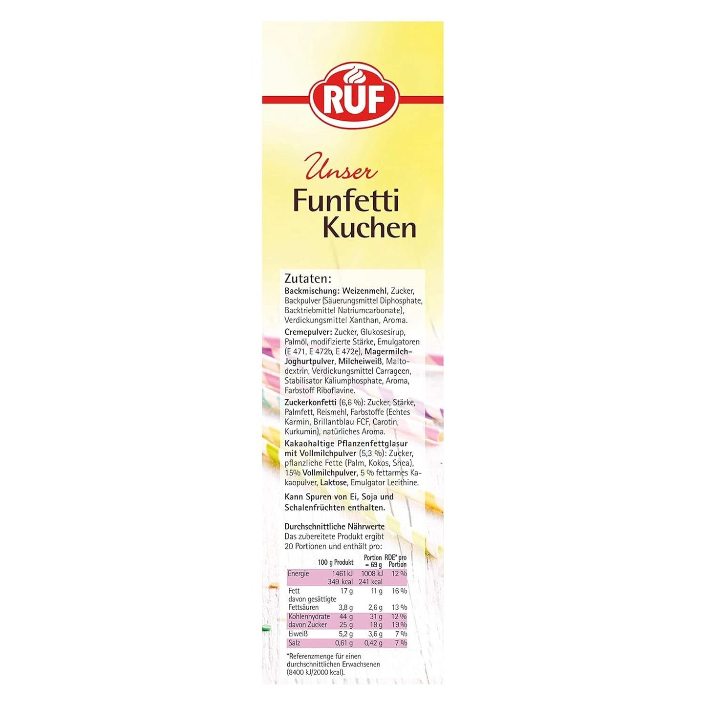 RUF Mengsel voor taarten, diverse kleuren Glazuren en Decor Naty Shop