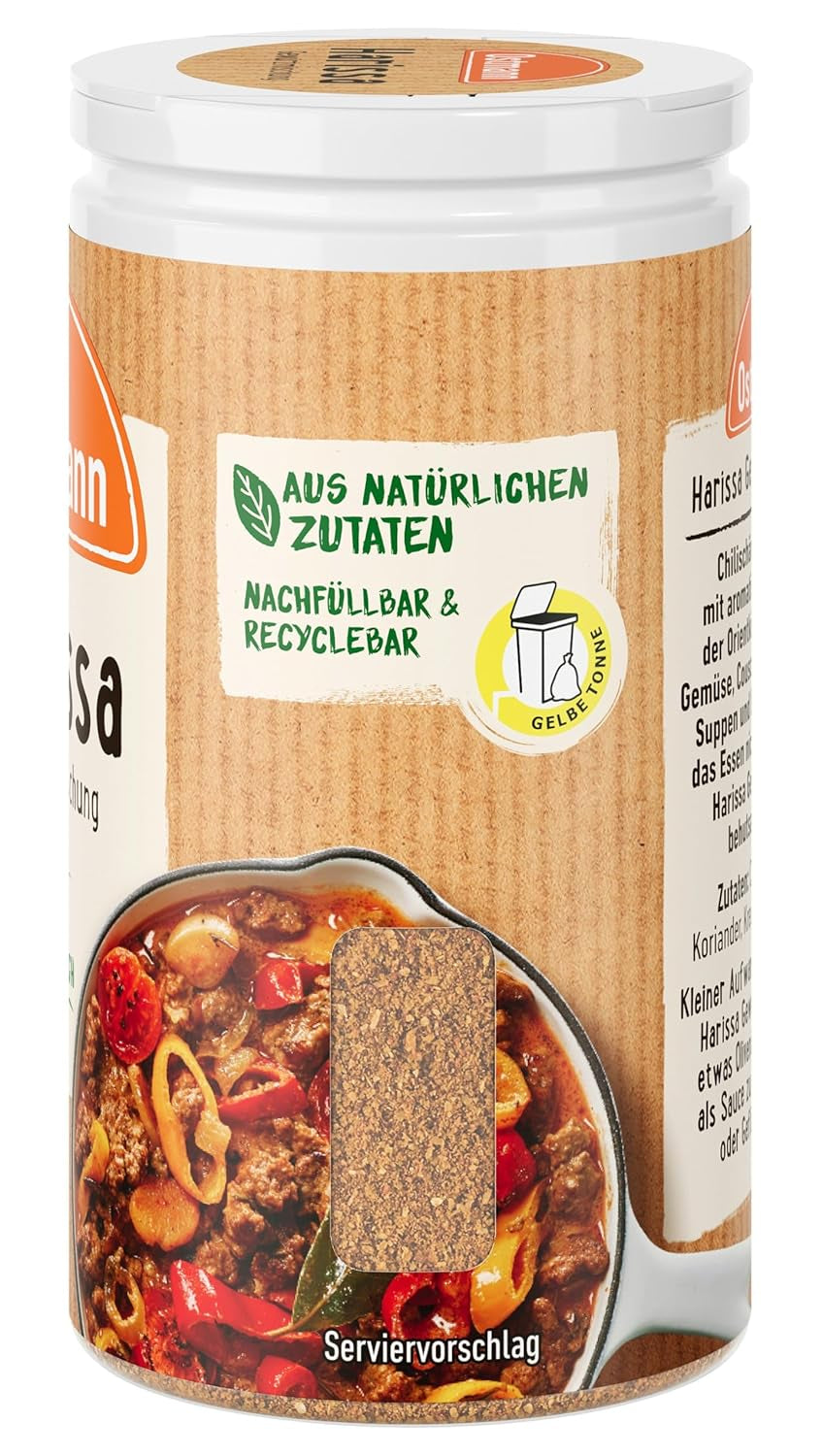 Ostmann Gewürze - Harissa Gewürzmischung | Scharfes Orientalisches Gewürz für Geflügel, Fleisch, Gemüse of Couscous | 35 g in Der Streudose