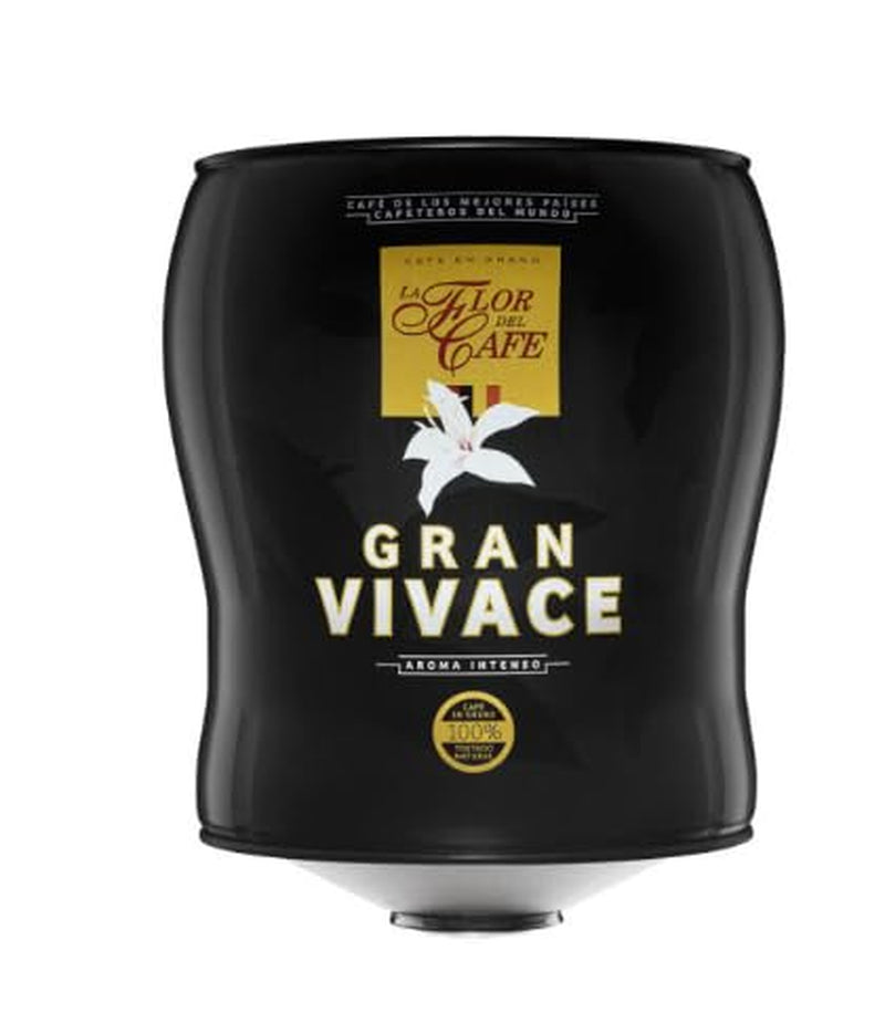Flor del Café Gran Vivace – Premium gebrande koffie in een doos van 3,5 kg – Intense smaak – Voor horeca en professionals – Voordeelverpakking 2 x 3,5 kg