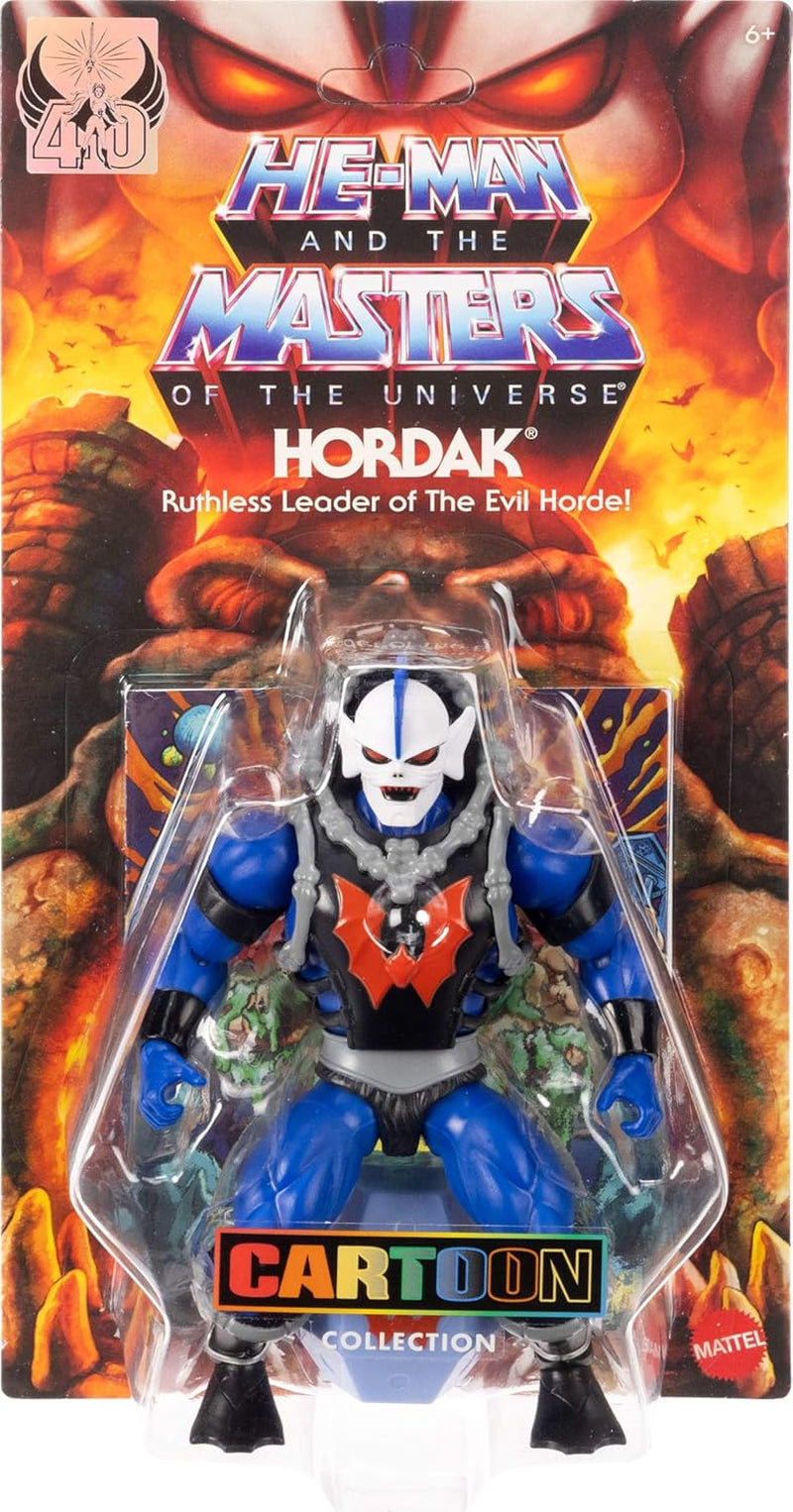 Masters of the Universe Origins Action Figure Hordak uit de tekenfilmcollectie, ongeveer 14 cm groot, wilde horde-schurk uit de tv-serie uit de jaren 80, 16 bewegingspunten, mini-stripboekje, JBM79 Actiefiguren Naty Shop