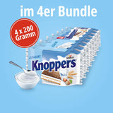 Yoghurt – 4 x 200 g – Wafelschijfjes gevuld met yoghurt en nougatcrème, hazelnoten en cacao