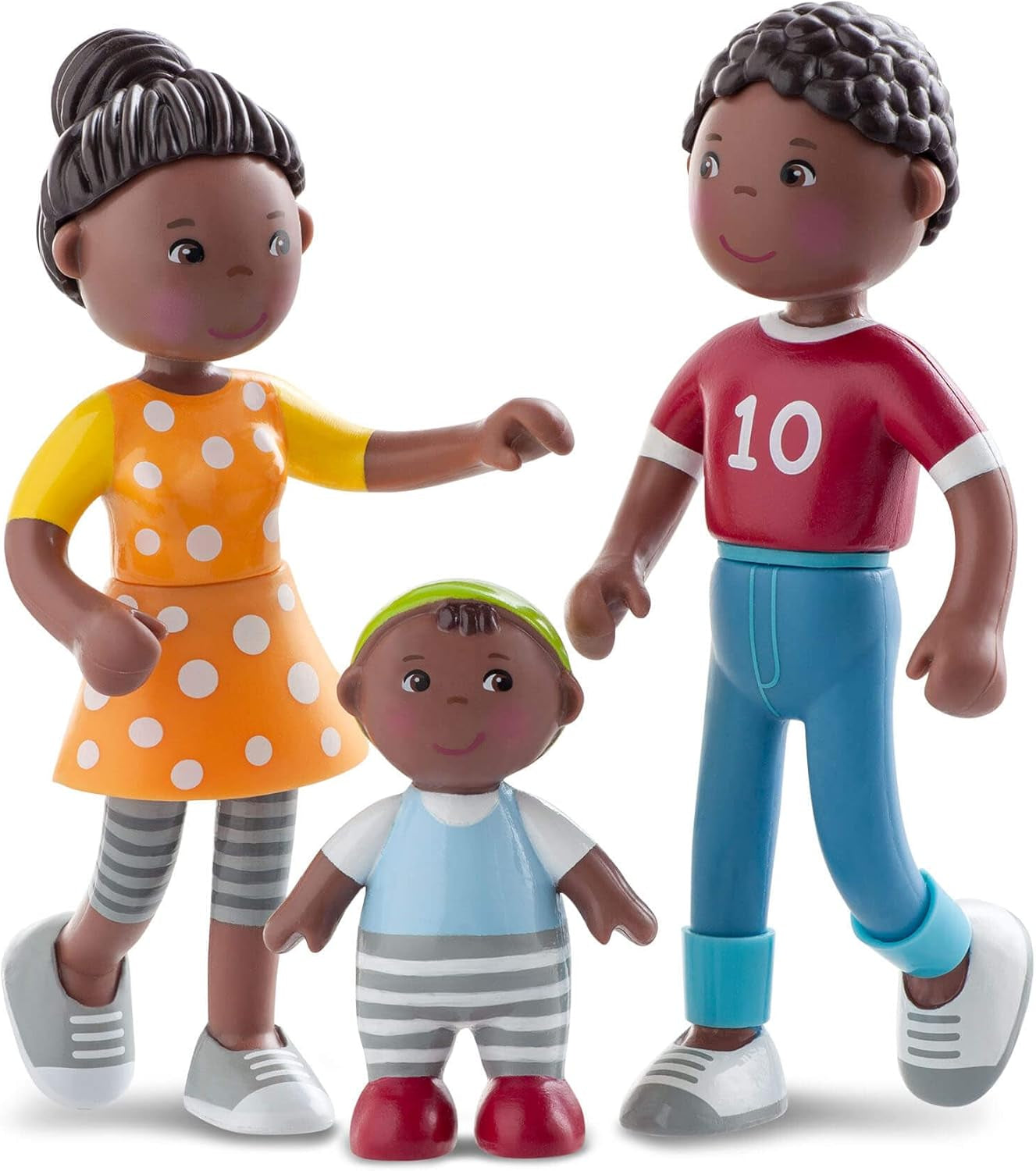 HABA 306696 - Little Friends Family Time-speelset, flexibele poppenaccessoires, vanaf 3 jaar