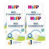 HiPP 1 Biologische Combiotik (4 x 600 g), melkpoederformule voor zuigelingen vanaf de geboorte, met natuurlijke culturen van melkzuur en gemakkelijk te behandelen biologisch zetmeel, van de beste biologische kwaliteit