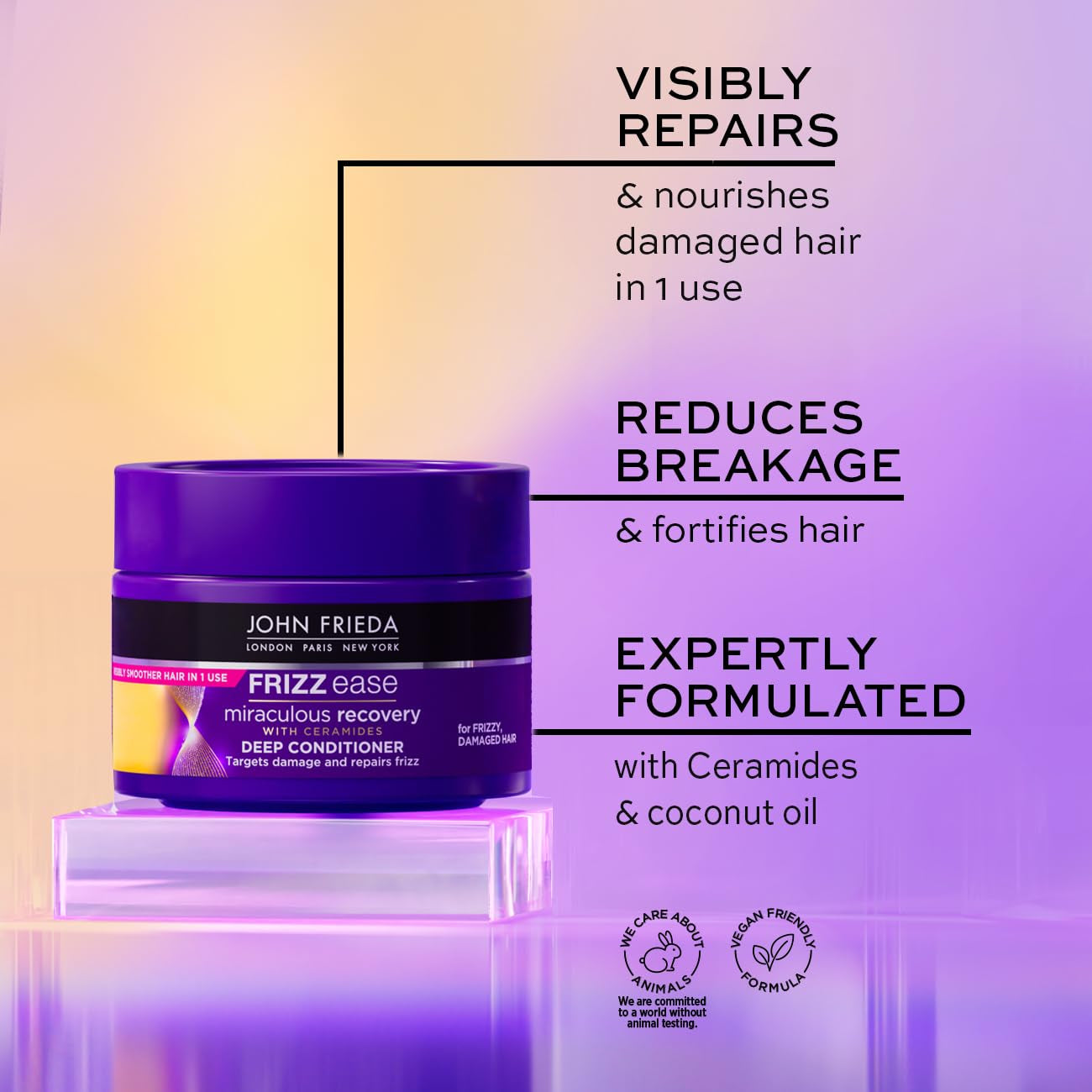 Frizz-Ease Mascarilla Fortalecedora Intensiva 250 Ml Haarmasker Naty Shop
