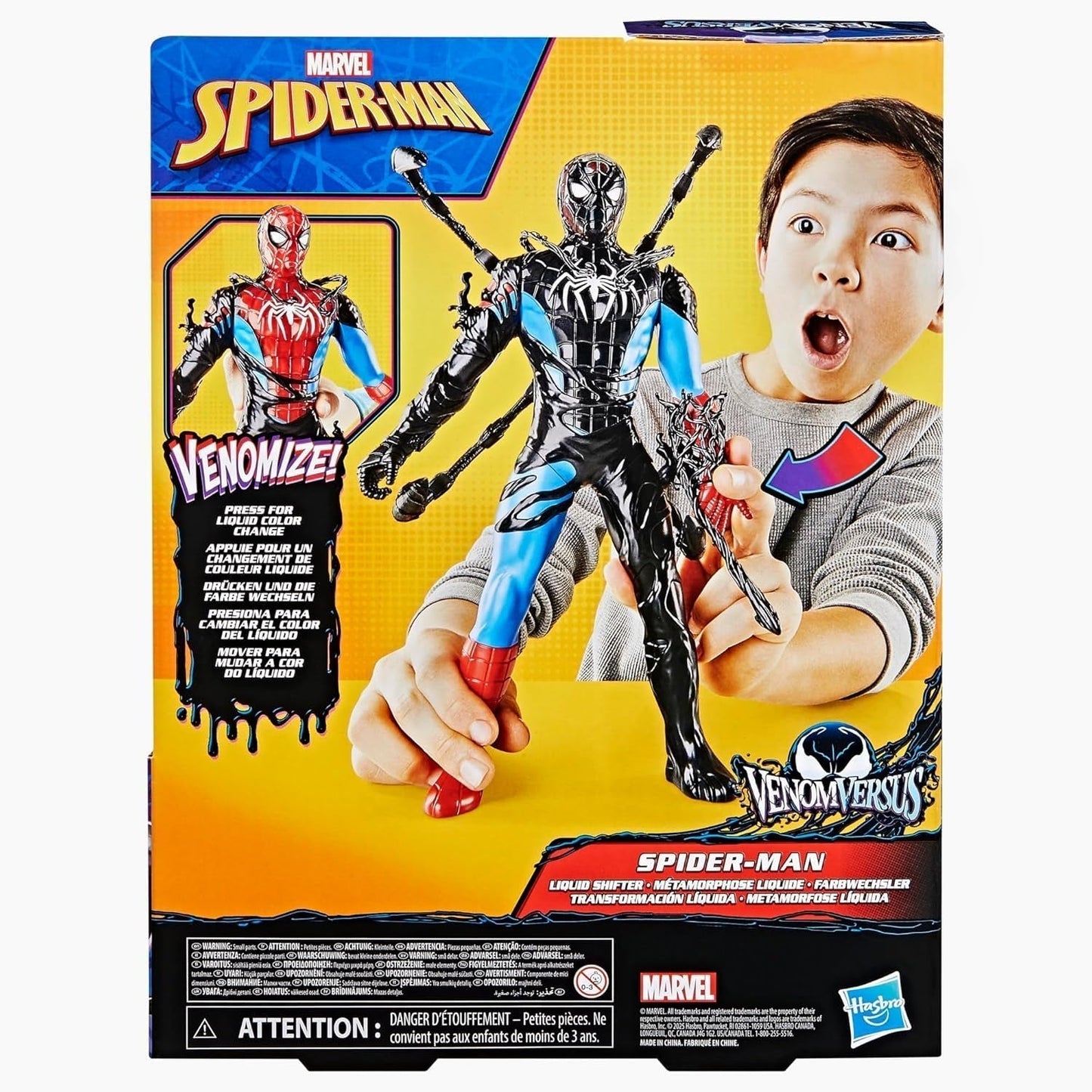 Marvel Spider-Man Venomversus Spider-Man Color Changer-actiefiguur met accessoire Actiefiguren Naty Shop