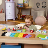 LEGO Classic creatieve set om te bouwen en te spelen - set met gekleurde stenen - bouw een huis, een hond, een grappige auto, een pianoklavier en een regenboog - knutselset voor jongens en meisjes vanaf 5 jaar Bouwsets Besuche den LEGO-Store