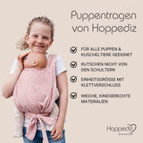 Hoppediz poppenstandaard, kinderspeelgoed voor poppen en knuffels, Malmö design lichtroze
