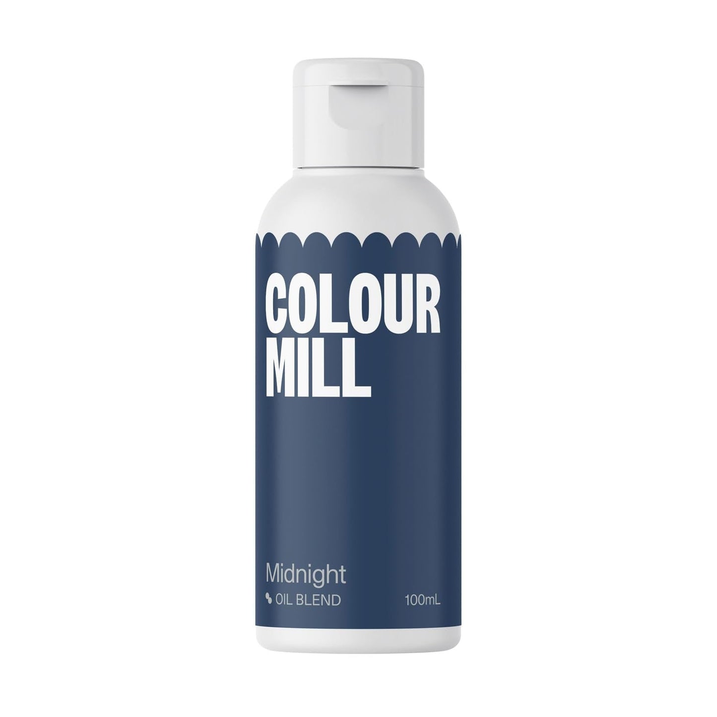 Kleurstof Color Mill Oil Blend Midnight Oil - Kleurstof voor chocolade, fondant, muffins, cakes, bakken, bitterkoekjes - Kleurstof voor het decoreren van taarten - 100 ml