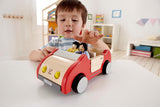 Hape Doll Family Bekroonde popfamilieset Unieke houten poppenhuisaccessoire Fantastisch spel 6 poppenfamilieleden Naty Shop-poppen
