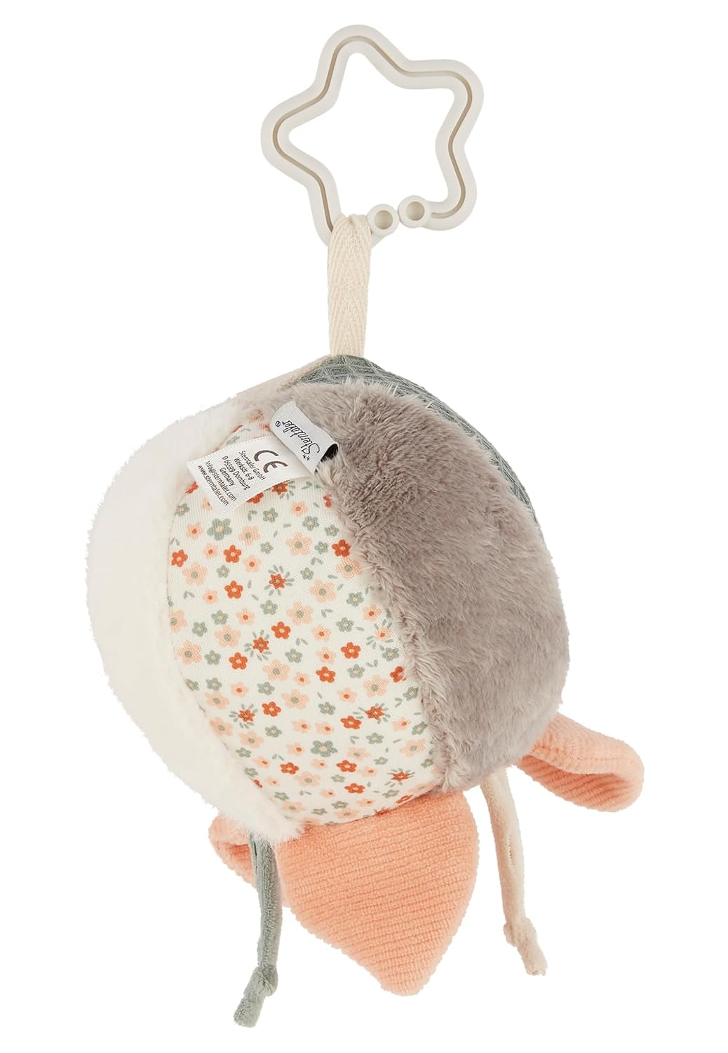Sterntaler stoffen ballenboerderij - Babytextielbal gemaakt van zachte stofcombinaties - Babyspeelgoed gevuld met polyesterwatten - Babybal om te vangen en te spelen, kleurrijk Babyspeelgoed Naty Shop