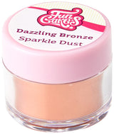 Funcakes Sparkle Dust Dazzling Bronze: Sprankelende kleurstofpoeder voor het decoreren van taarten, Halal gecertificeerd