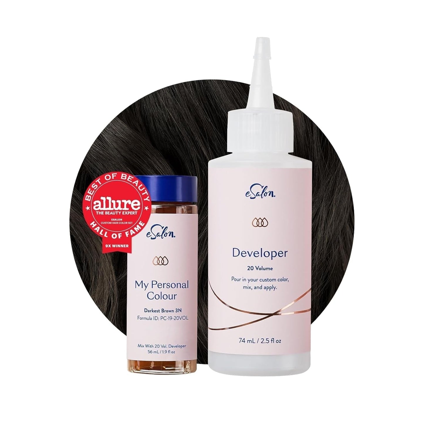 Permanente haarverfset 100% grijsdekking Thuiskleuring 0% ammoniak Haarverf Multidimensionale haarverf Professionele haarverf Naty Shop Haarverf Zwartbruin 3N