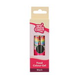Funcakes kleurstof, zwarte gel: Hoog geconcentreerde kleurstof voor deeg, room, fondant en marsepein. Gemakkelijk doseren. Eén druppel om levendige kleuren te creëren. Halal. 30 gram
