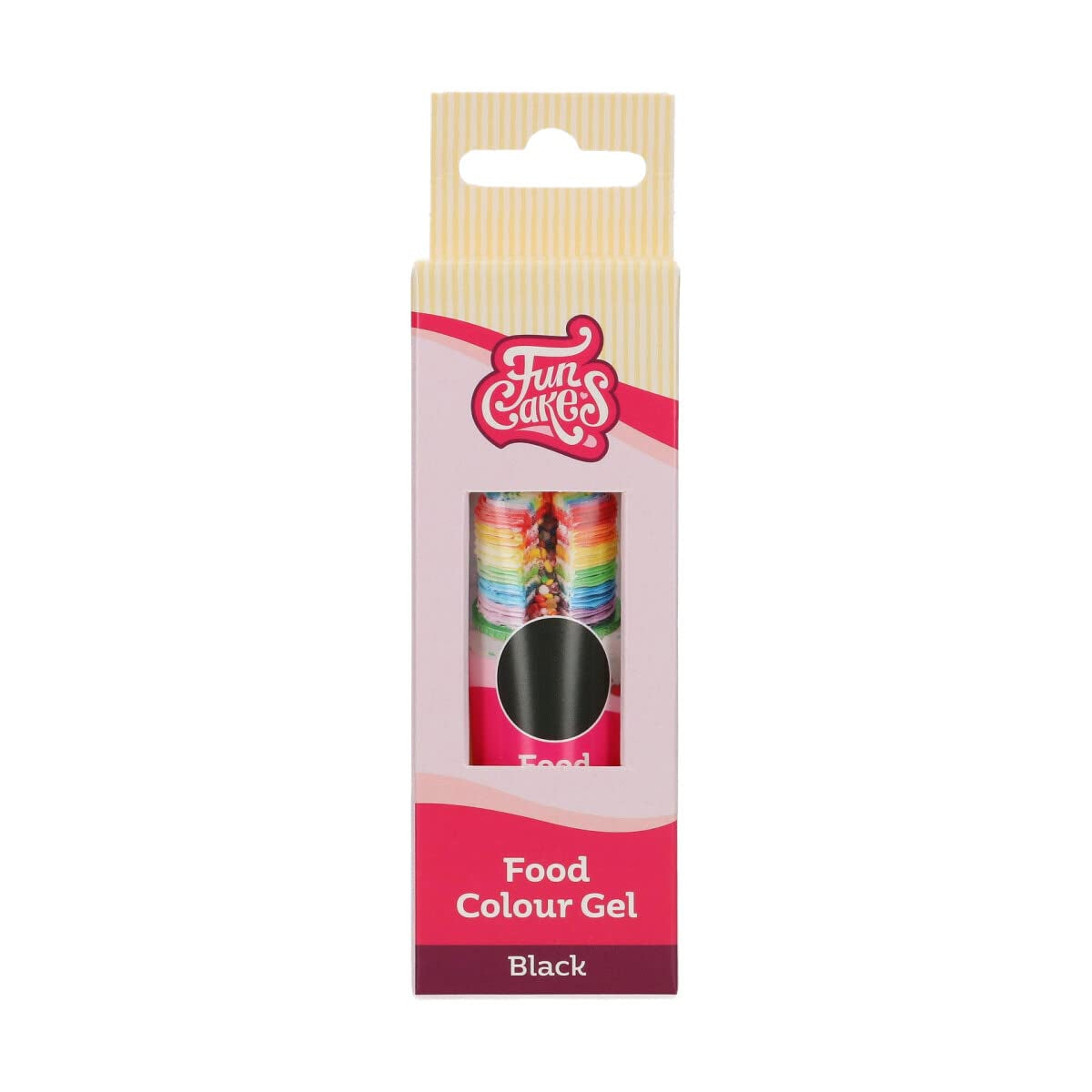 Funcakes kleurstof, zwarte gel: Hoog geconcentreerde kleurstof voor deeg, room, fondant en marsepein. Gemakkelijk doseren. Eén druppel om levendige kleuren te creëren. Halal. 30 gram