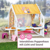 BABY born Poppenhuis, Weekendhuis met licht- en geluidsfunctie, te openen zijpanelen, gootsteen, grill en vele accessoires, 832752, Zapf Creation