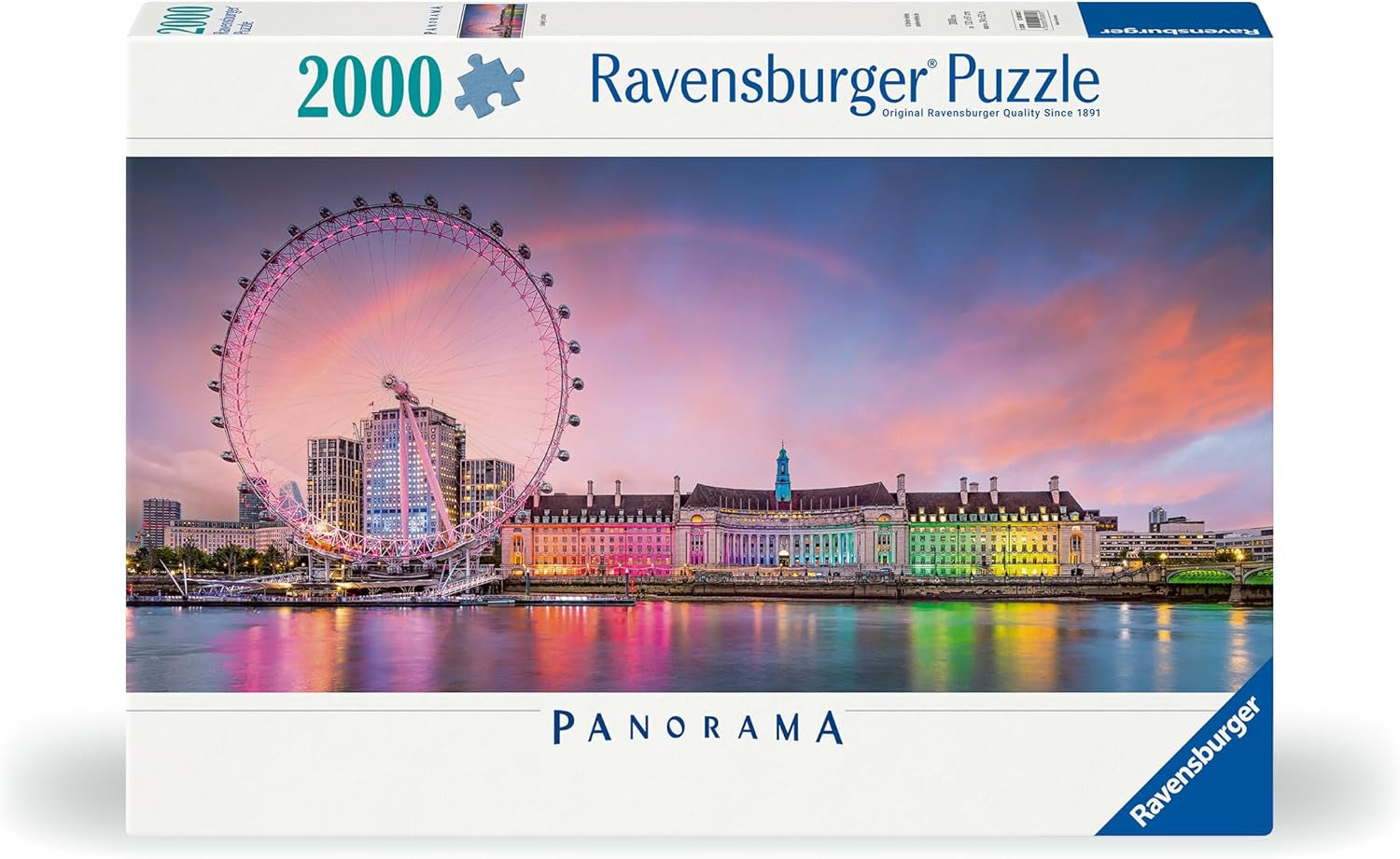 Ravensburger Puzzel 12000805 - Kleurrijk Londen - Legpuzzel van 2000 stukjes voor volwassenen vanaf 14 jaar Puzzel Naty Shop