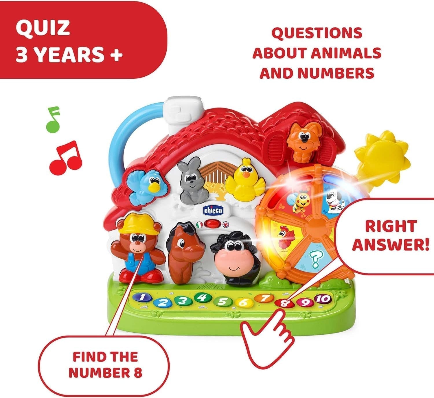 Chicco Ma New Farm, tweetalig, stapelbaar Naty Shop babyspeelgoed