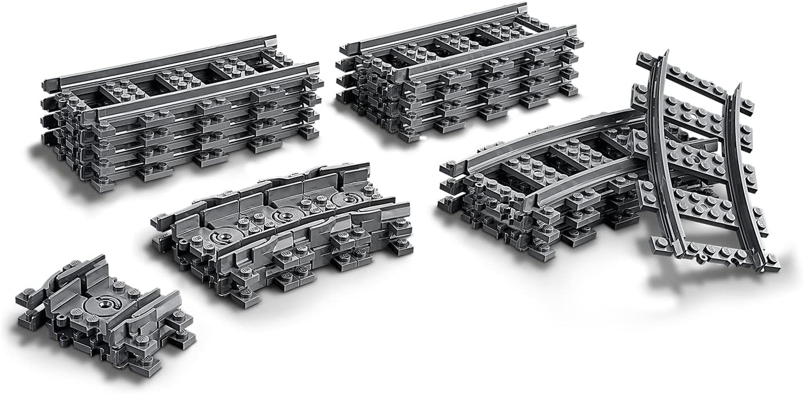 LEGO 60205 Stadsrails 20-delige uitbreidingsset voor kinderen, jongens en meisjes Speelgoedset Bouwsets Besuche in LEGO-Store