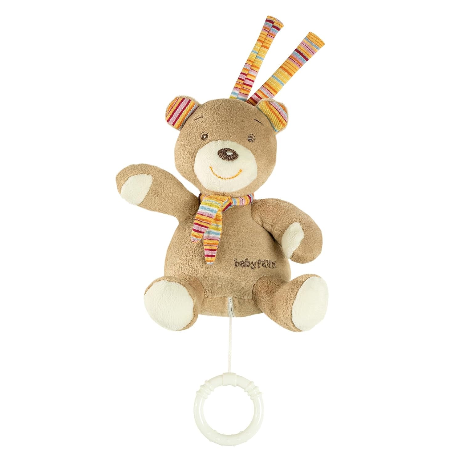 Fehn mini muziekdoosfee - knuffel en slaaphulpje: opwindbare muziekdoos met de zachte melodie "Zwanenmeer" kalmeert in elke situatie - voor baby's en peuters vanaf 0+ maanden Babyspeelgoed Naty Shop Teddy